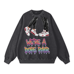 "Valentine's Day 4's" Oversized Sweatshirt