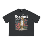 FEARLESS BLACK BOXY TEE