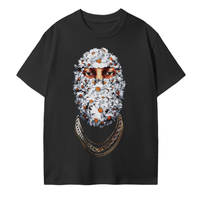 WHITE FLOWER SKI MASK T-Shirt