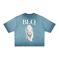 White Panther Dyed Boxy T-Shirt