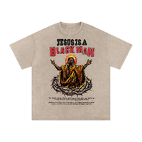 JESUS IS A BLACK MAN STONE WASH TEE