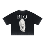 White Panther Dyed Boxy T-Shirt