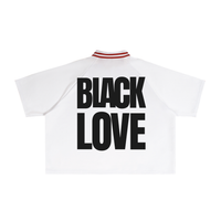 BLACK LOVE Collar Boxy T-Shirt