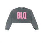 Pink Bow Cropped Sweatshirt