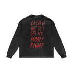 WAIT 'TIL I GET MY MONEY RIGHT SNOW WASHED SWEATSHIRT