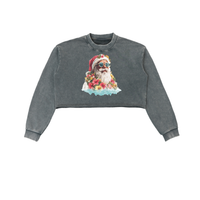 Vacay Santa Cropped Sweatshirt