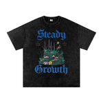 STEADY GROWTH STONE WASH TEE
