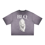 White Panther Dyed Boxy T-Shirt