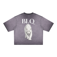 White Panther Dyed Boxy T-Shirt