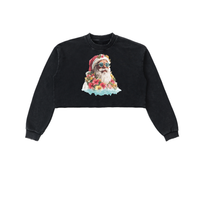 Vacay Santa Cropped Sweatshirt