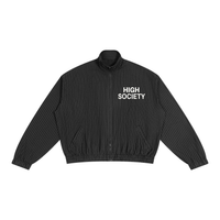 High Society Striped Full-Zip Track Jacket