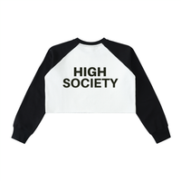 Women's High Society Raglan Crop Sweatshirt