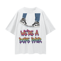 "High Zoom"  Loose Drop Shoulder T-Shirt