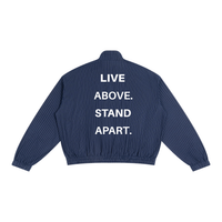 High Society Striped Full-Zip Track Jacket