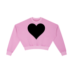 BLACK LOVE Vintage Cropped Sweatshirt