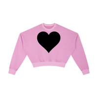 BLACK LOVE Vintage Cropped Sweatshirt