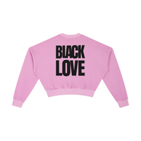BLACK LOVE Vintage Cropped Sweatshirt