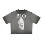 White Panther Dyed Boxy T-Shirt