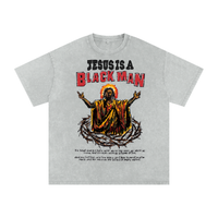 JESUS IS A BLACK MAN STONE WASH TEE