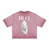 White Panther Dyed Boxy T-Shirt