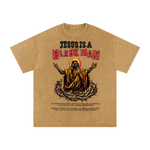 JESUS IS A BLACK MAN STONE WASH TEE