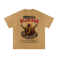 JESUS IS A BLACK MAN STONE WASH TEE