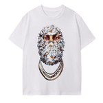 WHITE FLOWER SKI MASK T-Shirt