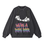 "Military Black" Oversized Sweatshirt