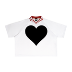 BLACK LOVE Collar Boxy T-Shirt